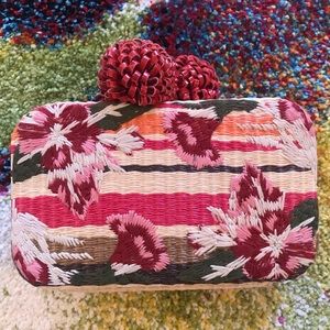 Sam Edelman Tropical Print Clutch/Crossbody